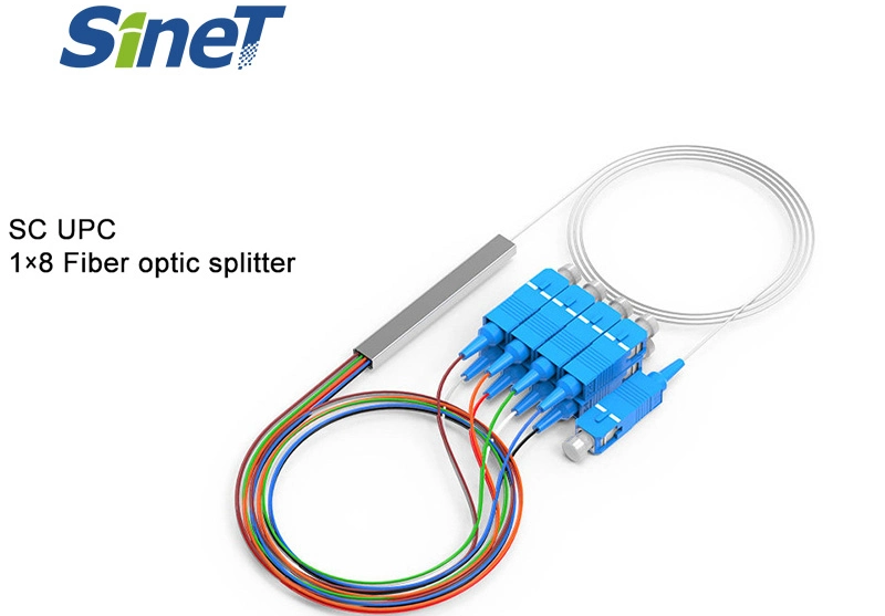 Optic Fiber Steel Tube 1*N 2*N N 2 4 6 8 12 16 32 64 Micro Type PLC Splitter Sc APC / Upc FTTH Fiber Splitter