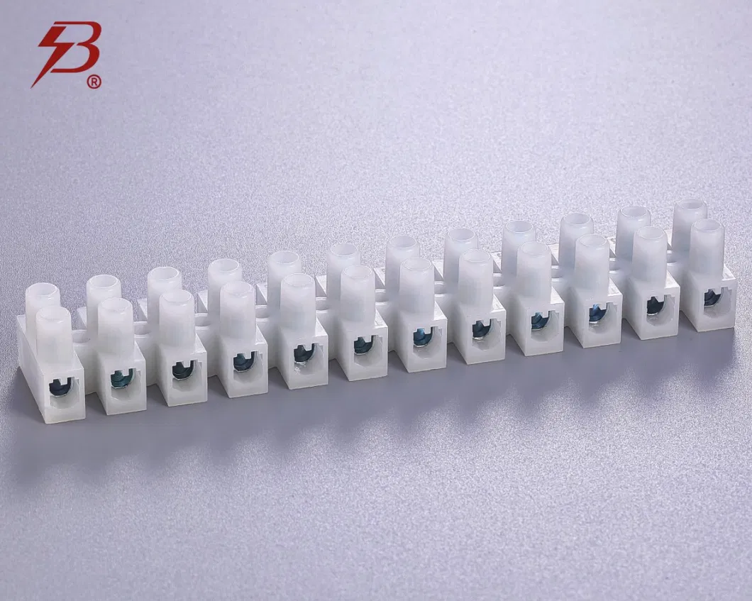 Beleks/Krealux Screw-Mounted Terminal Block/Strip/Barrier T06-mm12s (P) CE 12 Ports/Poles/Ways