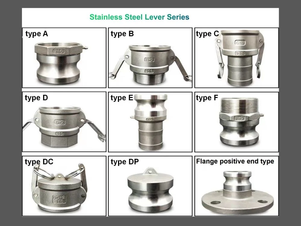 Precision Casting Water/Oil/Fuel/Gas Pipe Fittings Quick Camlock Connection Coupling