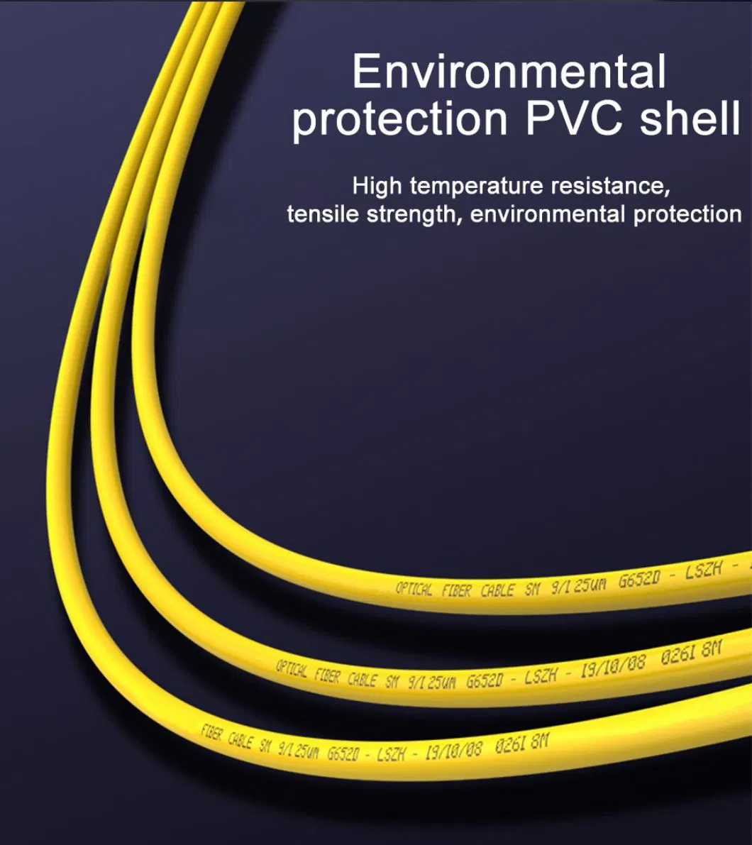 LSZH Drop Cable Patch Cord Duplex LC Upc Fiber Optic Patch Cable LC LC