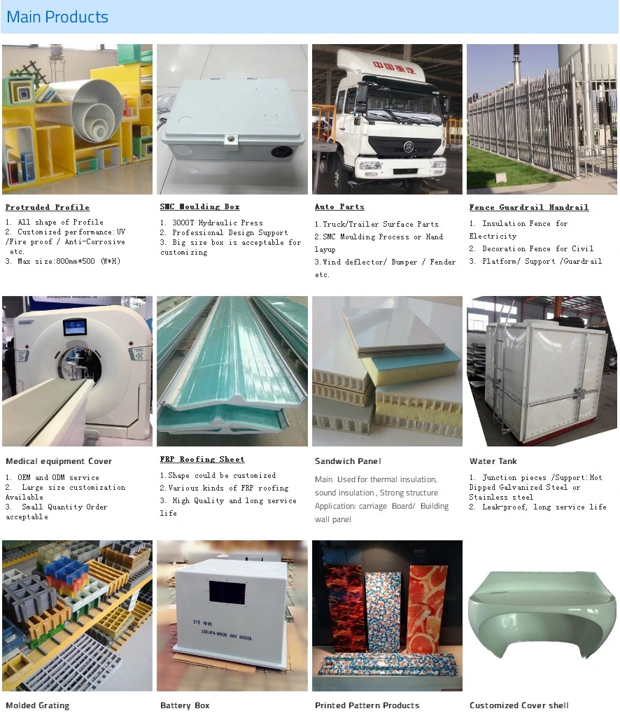 Fiber Glass Electrical Box Fiber Glass Box Power Distribution Box FRP Molded SMC Enclosure