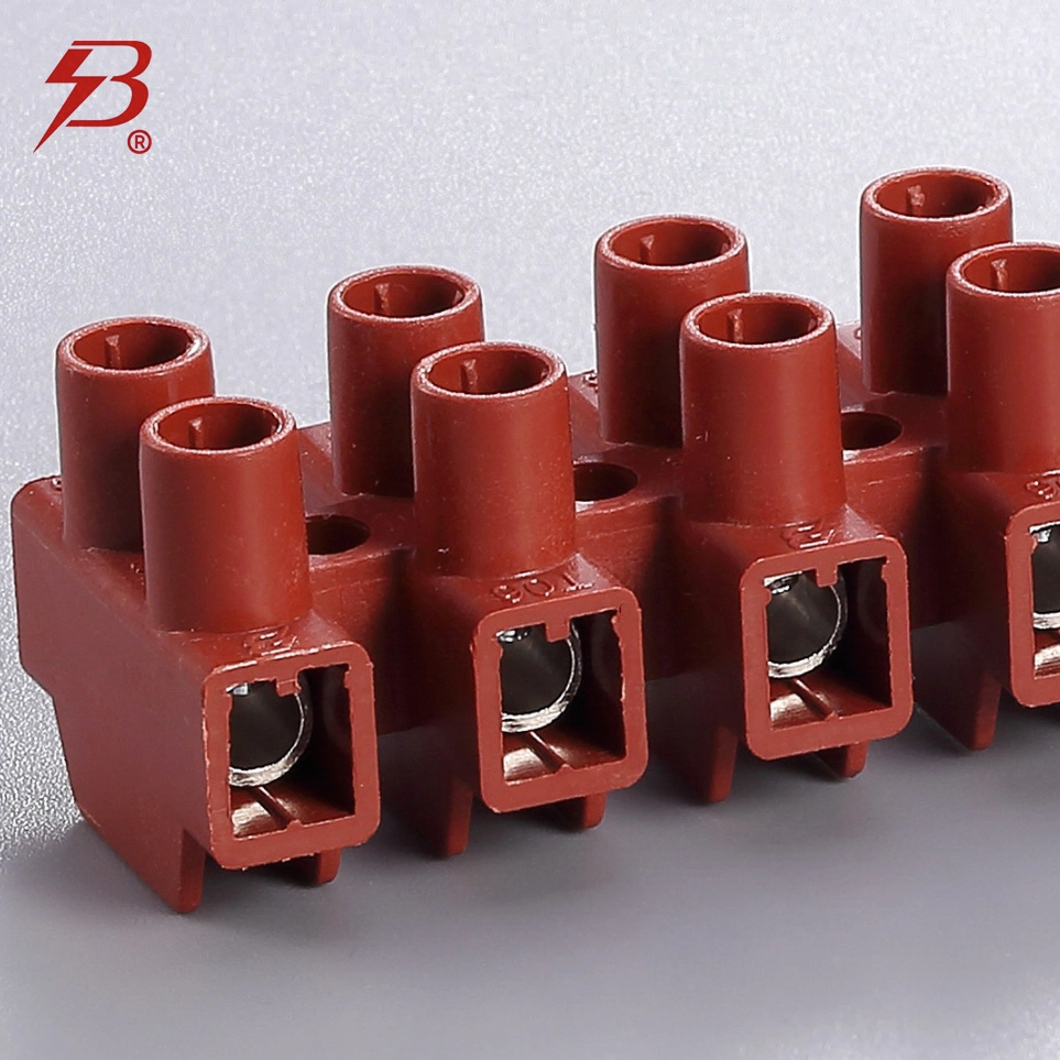 Beleks/Krealux Screw-Mounted Terminal Block/Strip/Barrie T06-H12/1 (HG) VDE 12 Ports/Poles/Waysr