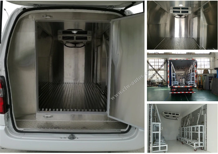 Diesel Engine Isuzu Refrigerated Truck Freezer Container Body Cargo Box for Food Transport