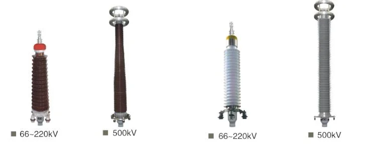 High Voltage Cable Accessories 132kv Composite Bushing Outdoor Termination