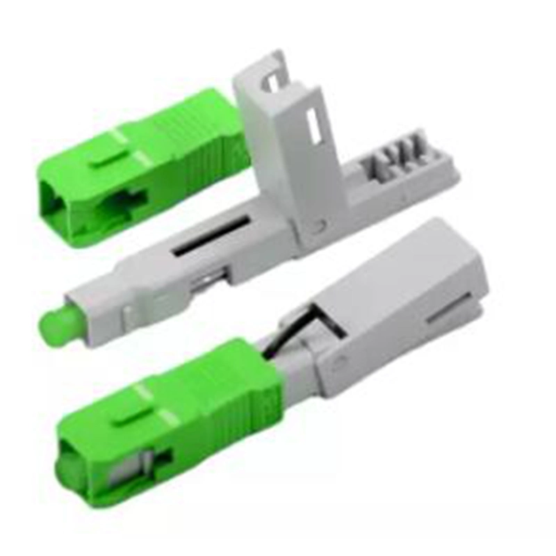 Repeated Use Sc APC Quick FTTH Drop Cable Fiber Optic Fast Connector