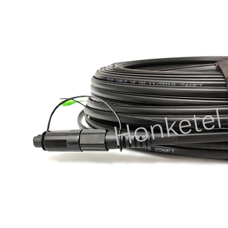 Pre Connectorized Indoor/Outdoor Fiber Optic Cable Patch Cord G657A Waterproof Drop Cable with RoHS Standard