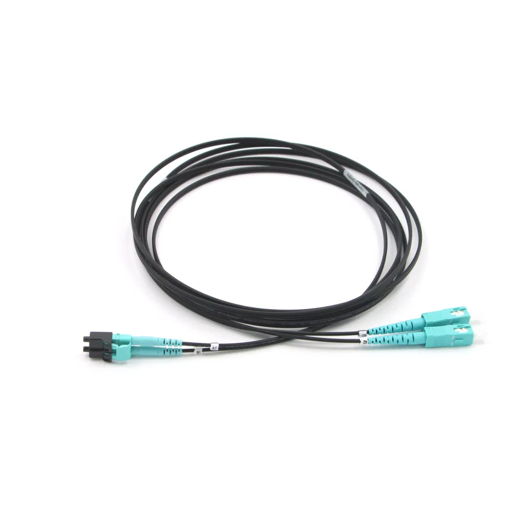 Sc-LC Om3-150 Duplex Fiber Optics Patch Lead with 6 Meters