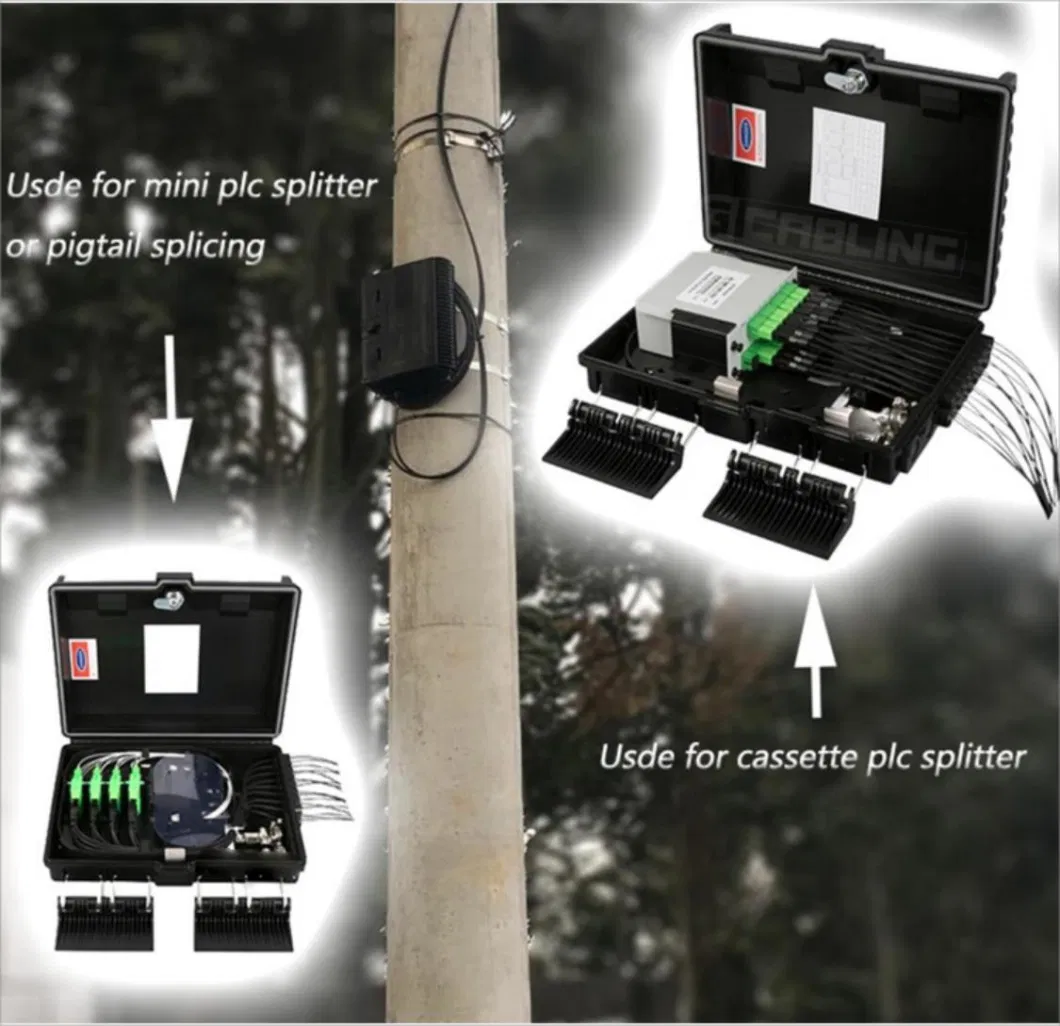 Gcabling Fdb Core IP65 Fiber Optical Termination 16c Outdoor Indoor Optic Access Terminal Splice Splitter Connection FTTH Distribution Box