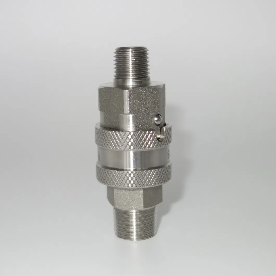 Naiwo Ball Locking High Flow Fluid Hydraulic Quick Coupling Stainless Steel Quick Coupler