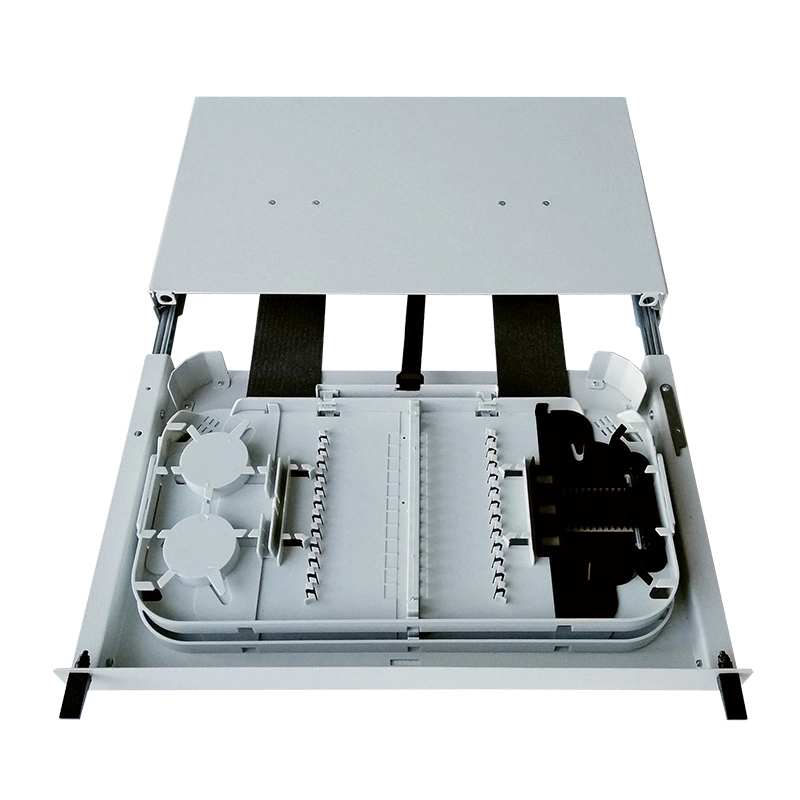 Sliding Fiber Optic Patch Panel Max to 24 Fibers