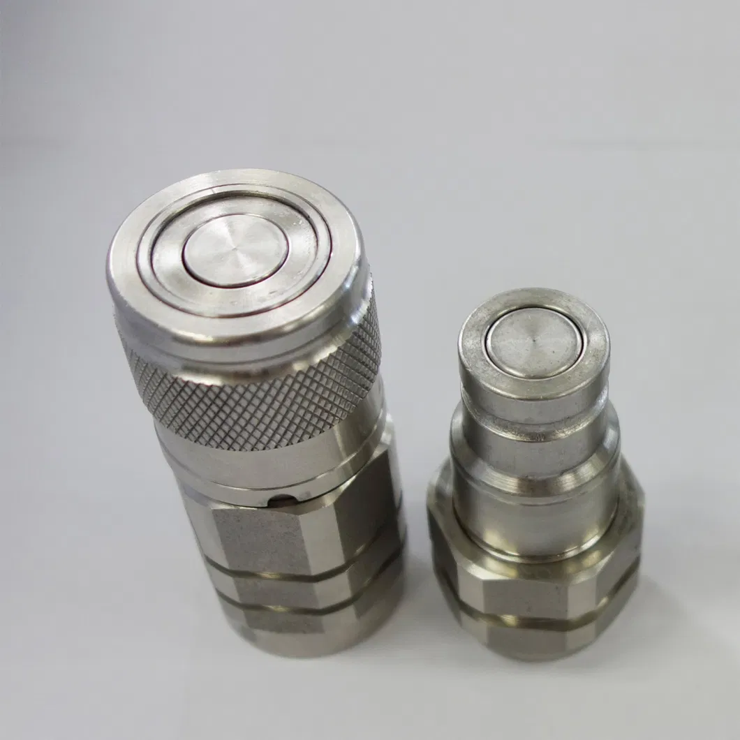 Naiwo 3/8 Stainless Steel Quick Connector NPT Flat Face Quick Release Coupling Quick Coupler Factory