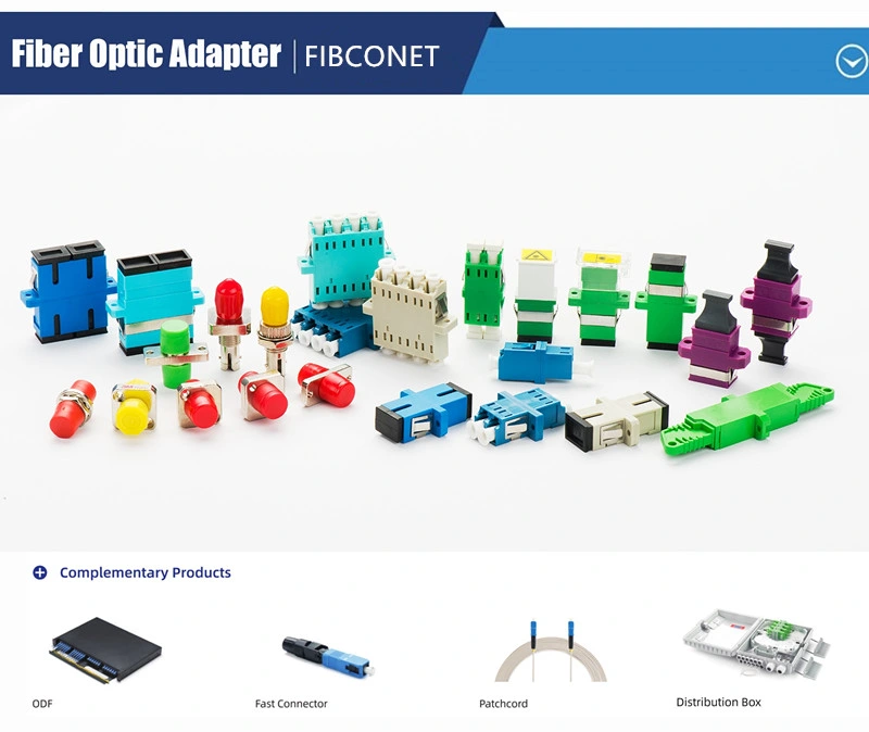 Sx Dx Fiber Optic Sc/LC Hybrid Adapter Shutter FC/St Angled Adapter