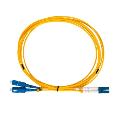 LC-SC SM OS2 9/125um cable de conexión de fibra óptica dúplex -PVC/LSZH