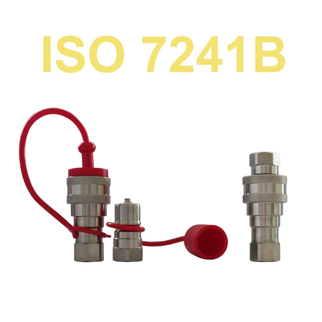 Naiwo ISO 7241 B Quick Connector Stainless Quick Coupler Ball Lock Coupling with Poppet Valve Qrc