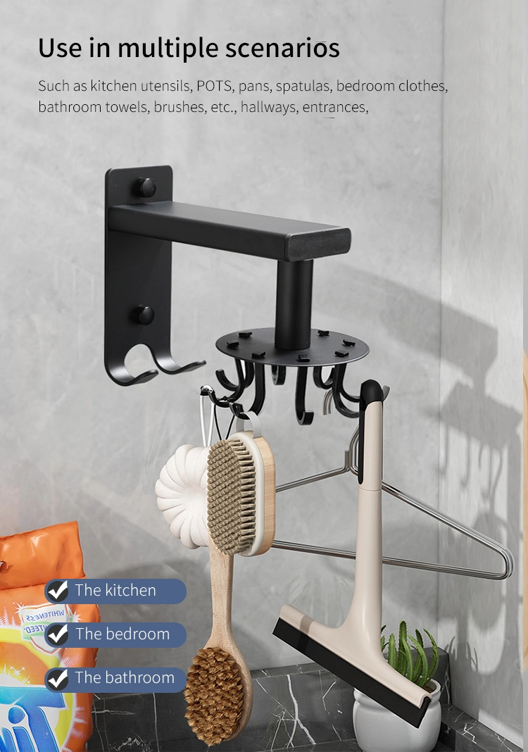 Ready to Ship High Quality Durable Using Various Creative Wall Kitchen Storage Hook Rack Metal Kitchen Accessories