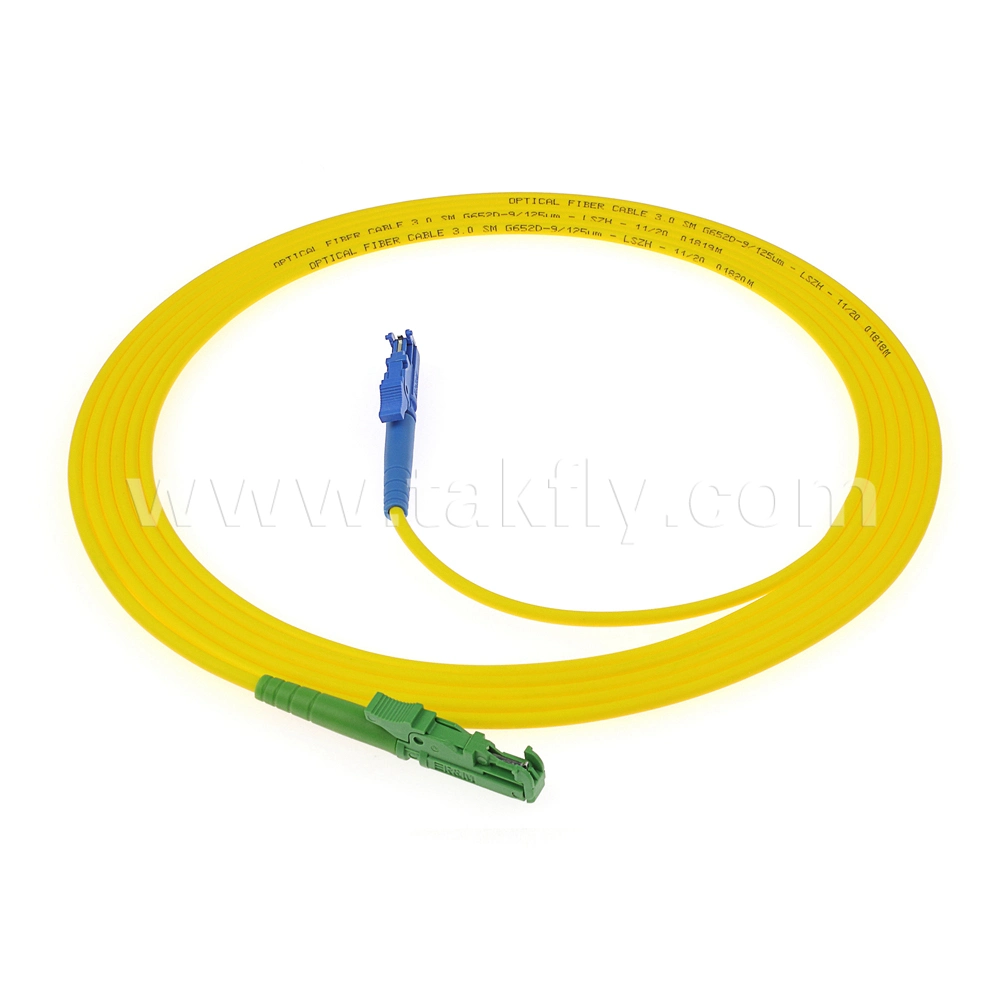 Sc APC Single Mode 3.0 mm Simple Patch Cable LC Sm OS2 Fiber Optic Jumper