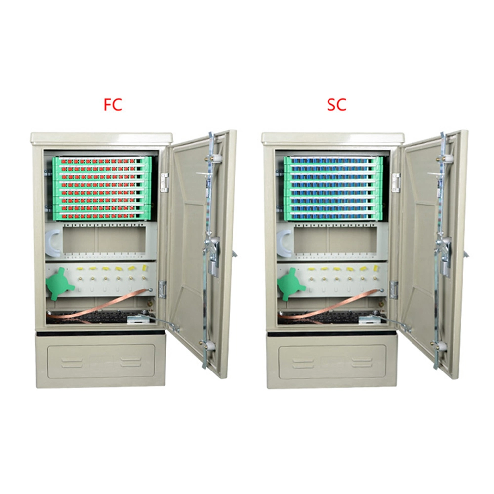 FTTH Telecom Outdoor Fiber Optical SPCC SMC 48/96/144/288/576/720core Cross Connection Cabinet