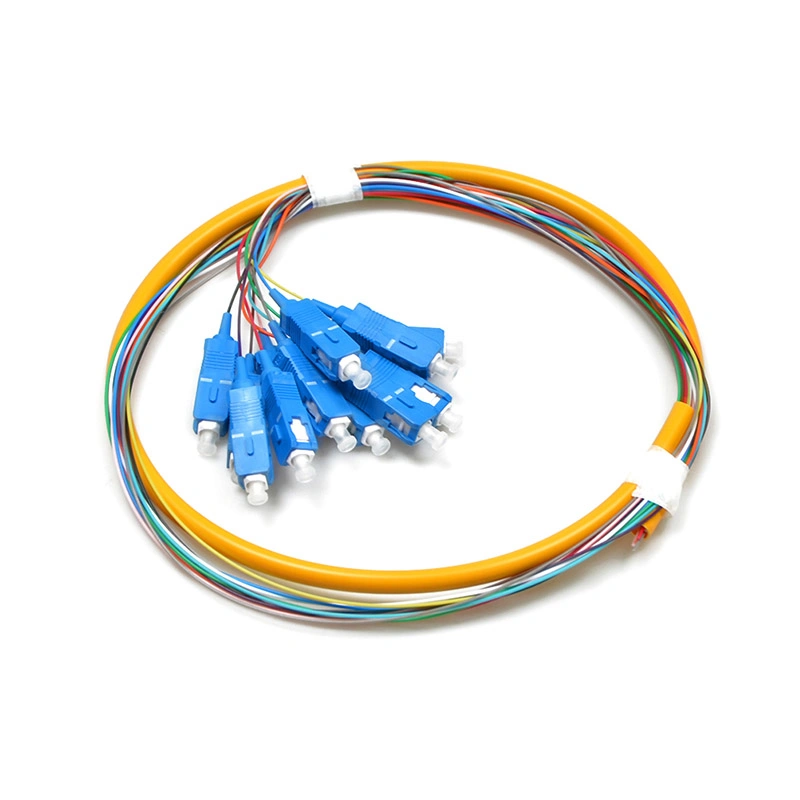 12 Colors Single Mode Sc/APC Sm Multi-Fiber Optic Pigtails