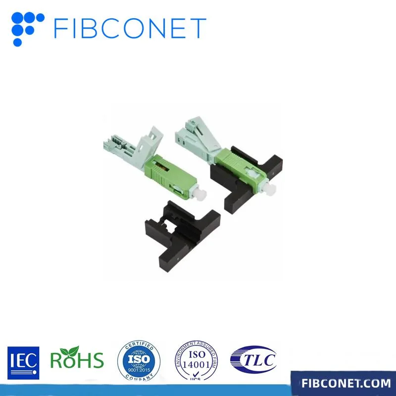 FTTH Fiber Optic Indoor Cable Duplex Quick Adapter Fast Connector