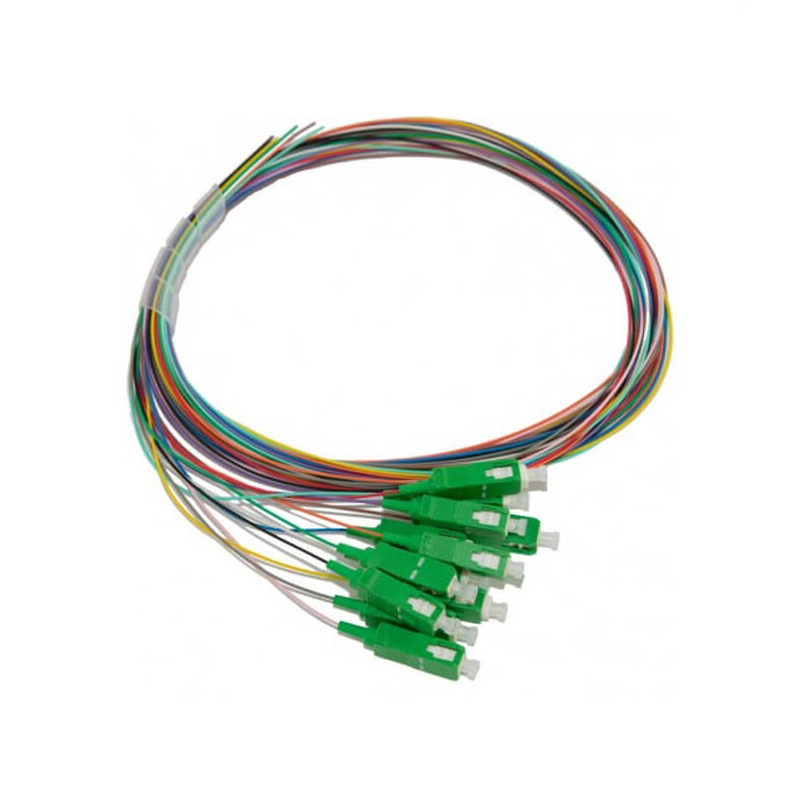 12 Colors Single Mode Sc/APC Sm Multi-Fiber Optic Pigtails