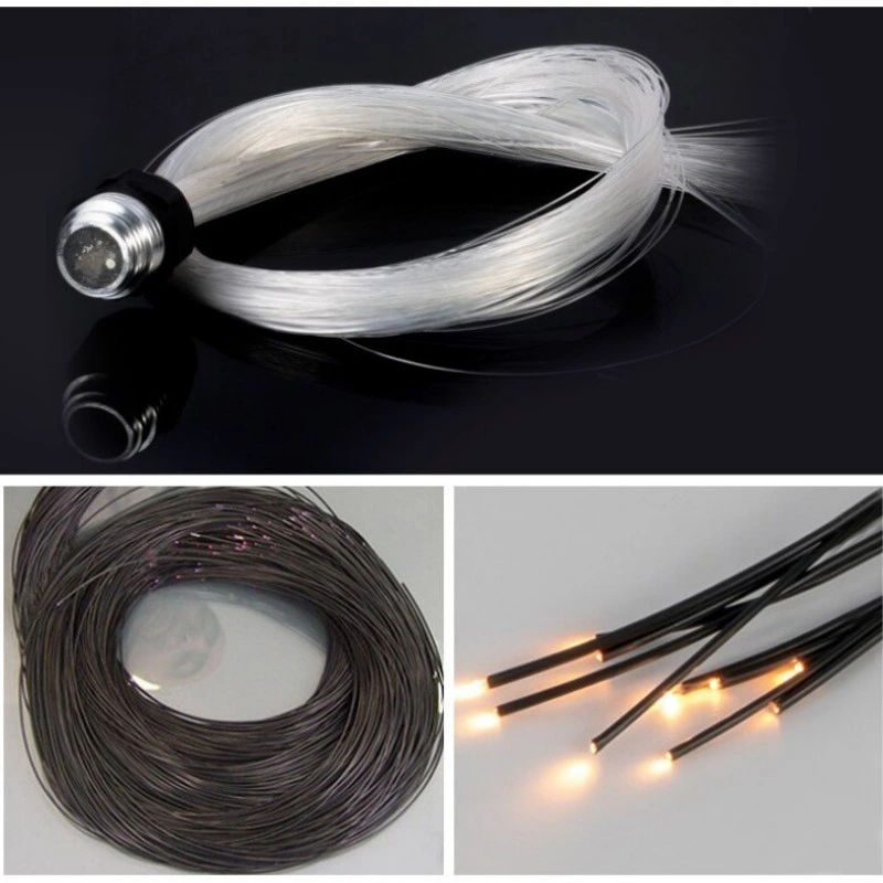 Starry Sky Effect PMMA Side Light Transparent Plastic Optical Fiber POF Cable