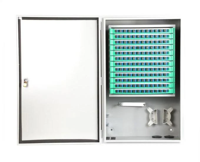 Stainless Steel Material Outdoor Floor Type Fiber Optic Cross Connect Cabinet Fiber Optical Distribution Cabinet