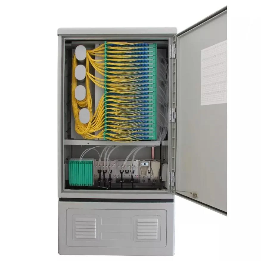 Manufacturer FTTH ODF Outdoor 144 288 576 Core Fiber Optic Cross Connect Cabinet Telecom Cabinet