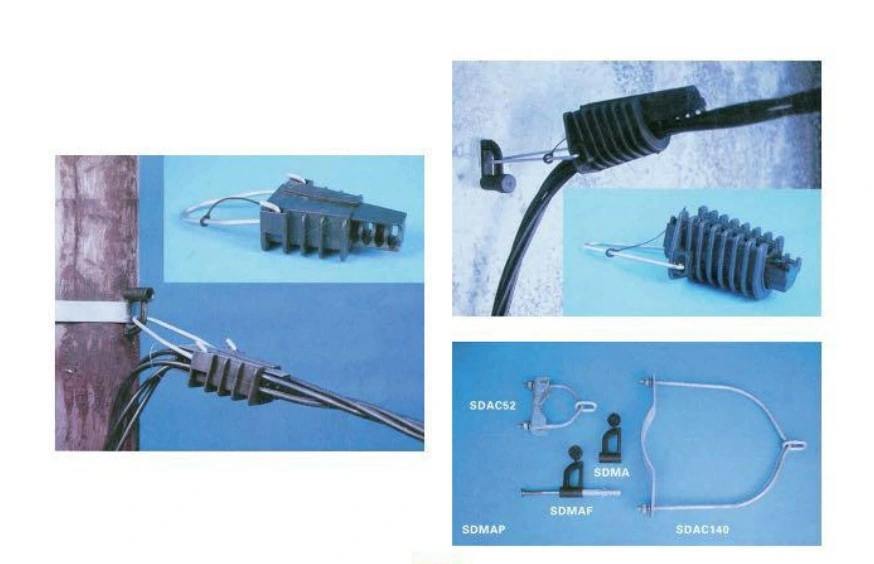 Fiber Optic Accessories Drop Wire Clamps Fiber Optic Cable Clamp