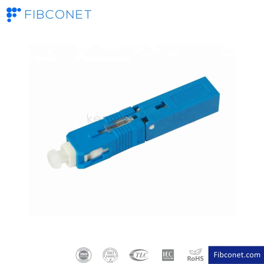 FTTH Sc Upc Flip Type Quick Connector Fiber Optic Sc PC Fast Connector