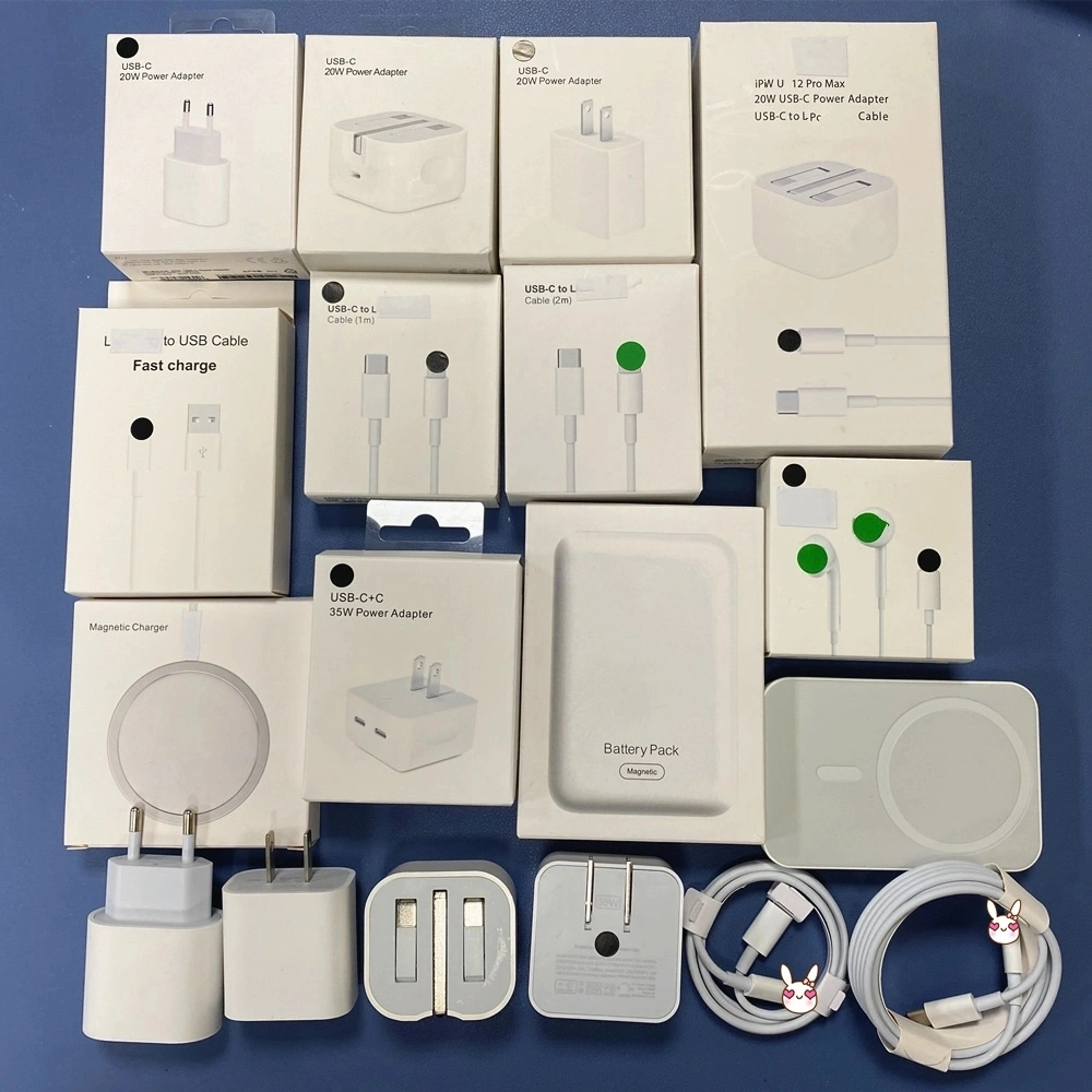 Experienced Factory Delivery Time 3-7 Days Pd 35W/25W/20W EU/Us/UK Power Adapter 1m/2m USB C/Lightning Cable Earphone Mobilephone Accessories