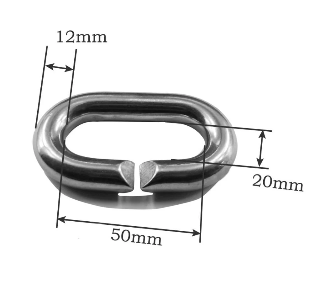 Stainless Steel C-Type Chain Connection Buckle Quick Link Chain Metal C-Ring Marine Hardware Accessories
