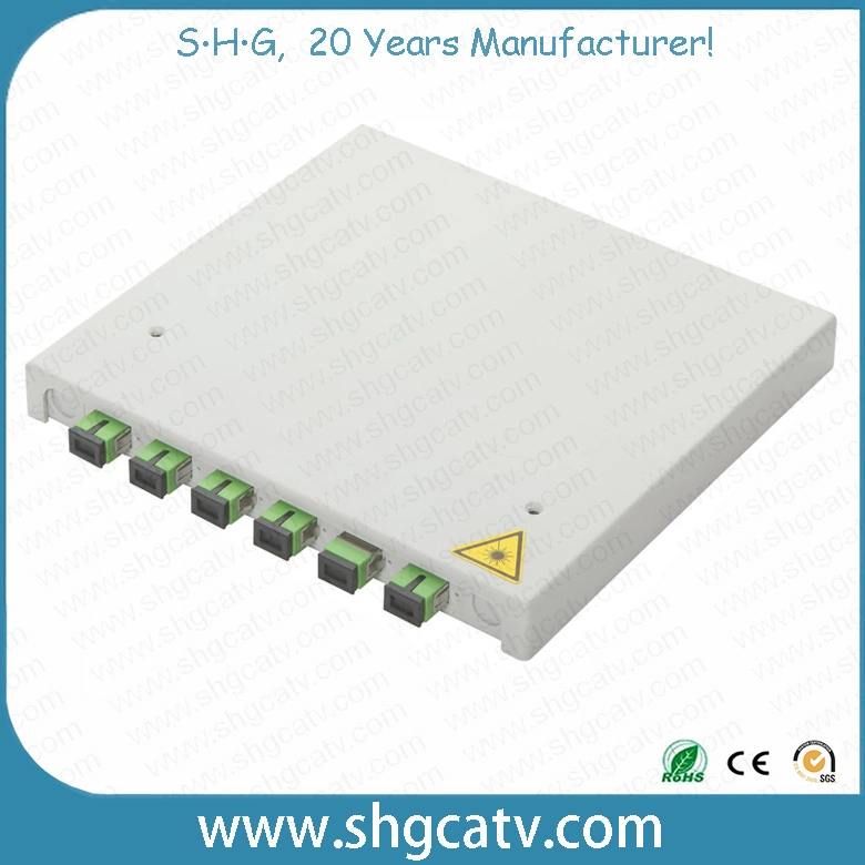 6 Splice Adapter FTTX FTTB FTTH Optical Distribution Fiber Optic Terminal Box (FTB-06)