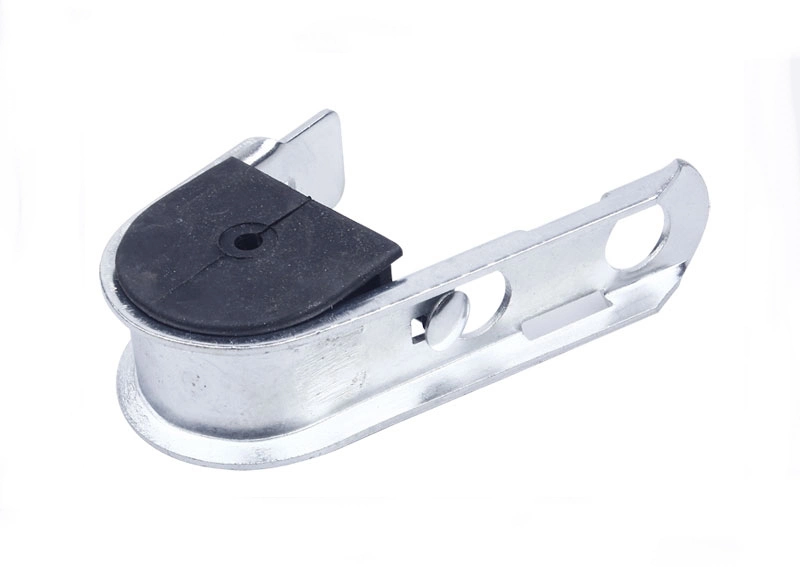 Hot Sale Plastic Metal FTTH Flat Drop Tension Cable Clamp for Pole