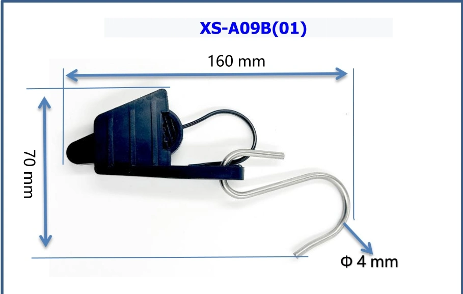 FTTH ADSS Flat Tension Clamp Hook High Strength Anchor Clamp Fiber/Cable Clamp