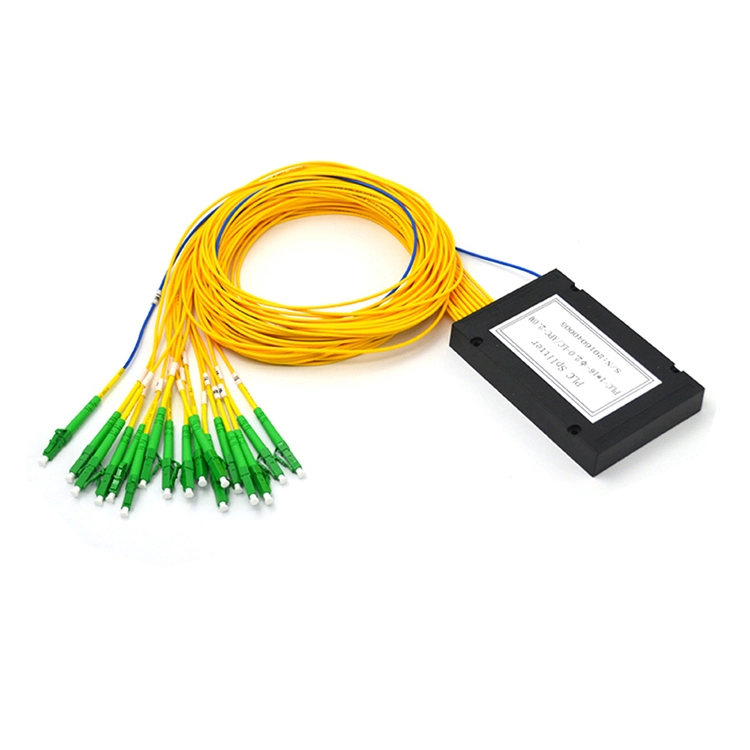 1X8 1X16 1X32 ABS Box Fiber Optical PLC Spliter with LC/APC Connector