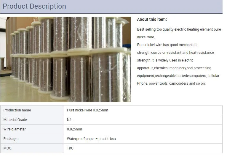 Discount Price Molybdenum Wire 0.18mm for EDM Cutting