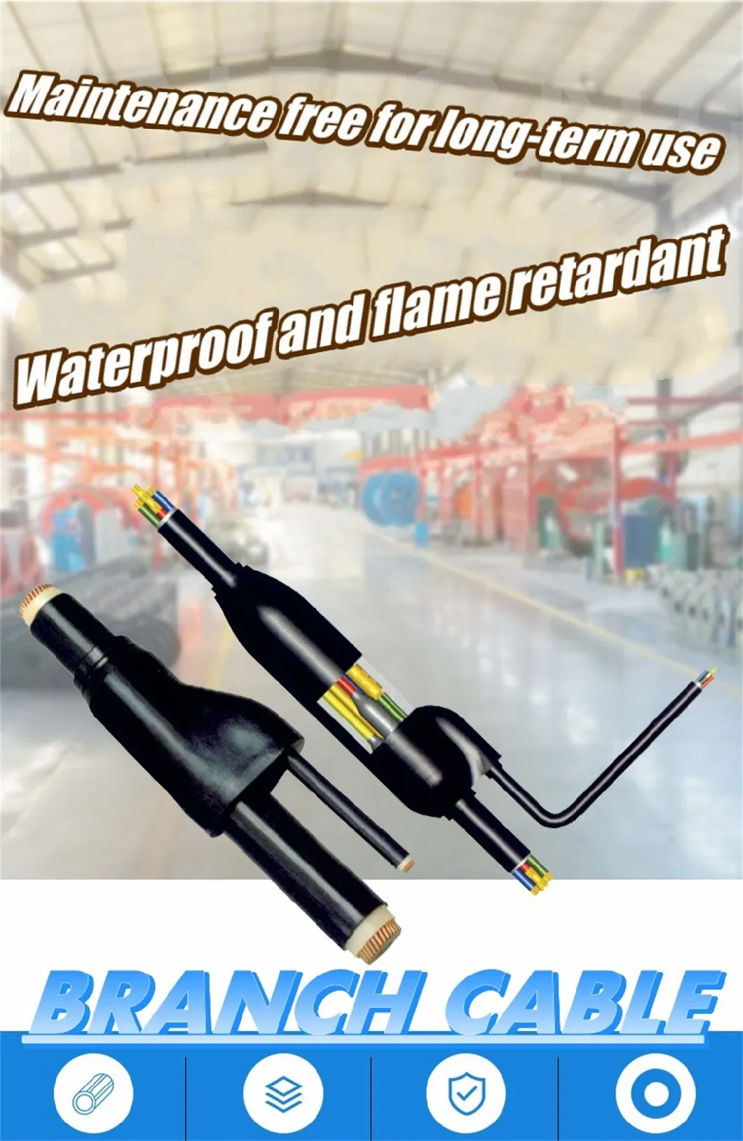 Ydf 0.6/1kv 61-1605A 10-1000mm&sup2; Waterproof Flame Retardant Single-Core Multi-Core Prefabricated Branch Power Cable Connection