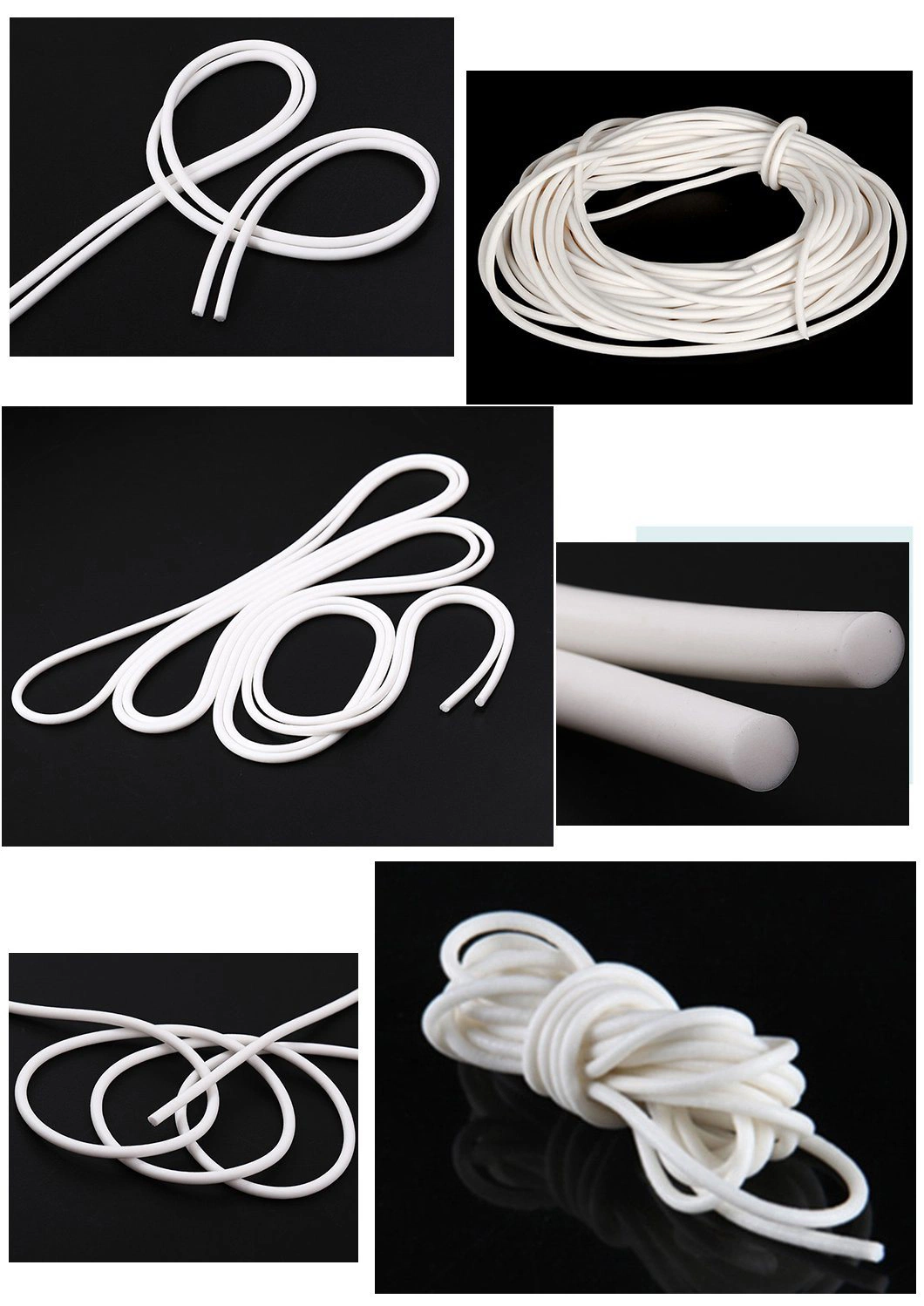 Factory Supply Soft Flexible Round Foam Sealing Strip Rubber Ring Cord