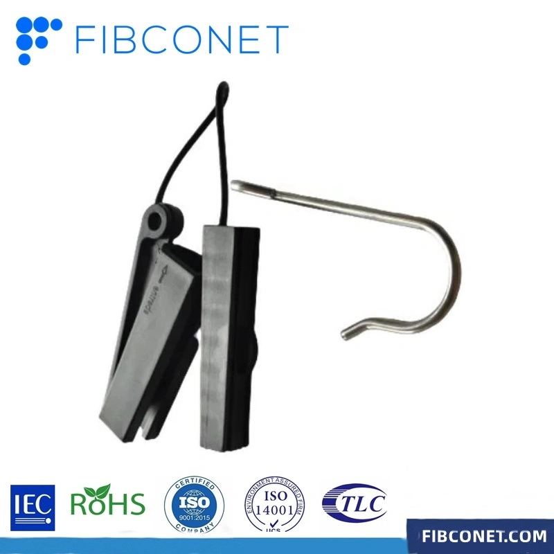 FTTH Outdoor Overhead Suspension Clamp ADSS ABC Introduction Cable Tension Clamp Wedge Dead End Anchor Clamp