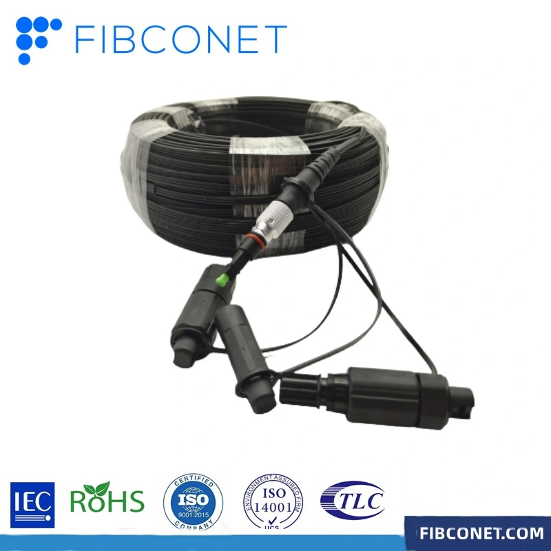 FTTX Hw/Optitap/Slim Optical IP68 Fiber Optic Waterproof Connector Assembly Drop Cable