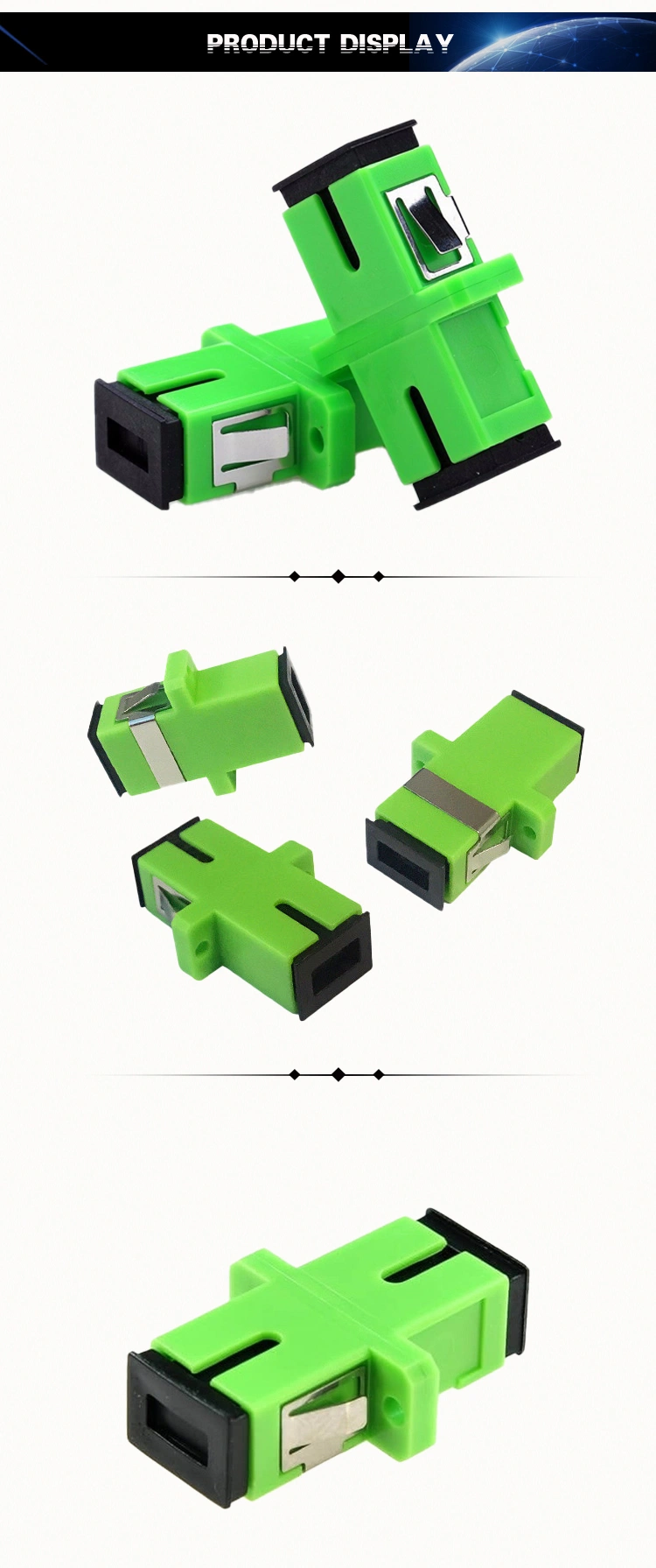 Hot Selling Sc/APC Shutter Networks Pigtail Fiber Cable Optical Adaptor