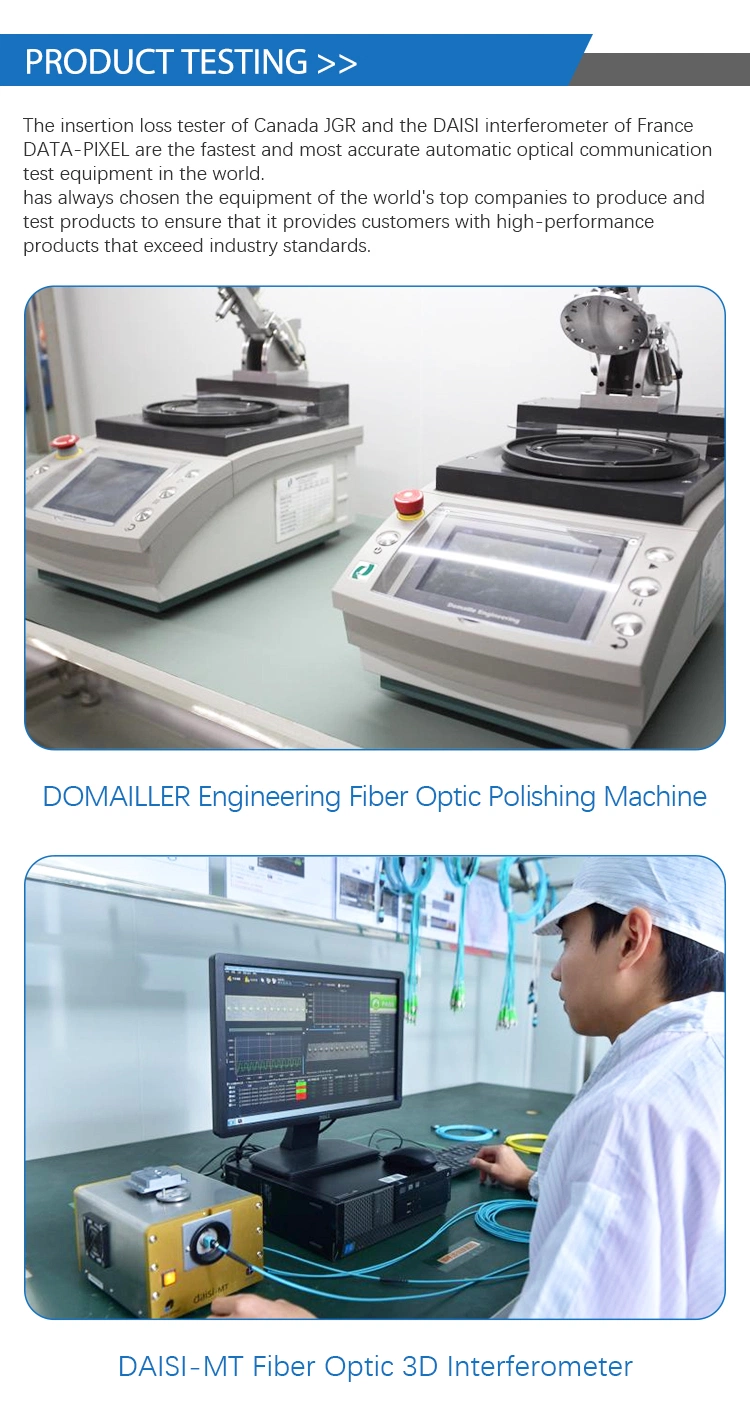 Sc-Sc Simplex/Duplex 62.5/125 Singlemode Multimode Om1/Om2/Om3/Om4/Om5 2.0/3.0mm, 3meters Fiber Optic Patch Cord