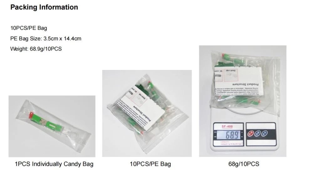 FTTH Connector Field Assembly Optic/Optical Sc/LC/APC Upc Fiber Fast Connector