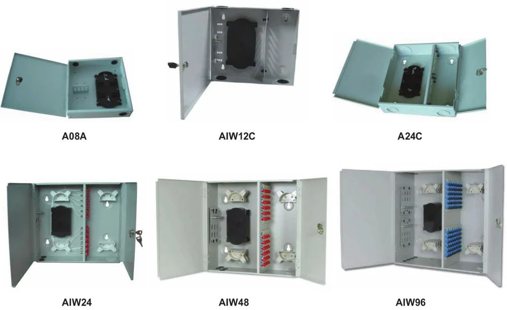 Outdoor FTTH Wall-Mounted Optic Distribution Frame 24 Core Fiber Patch Panel