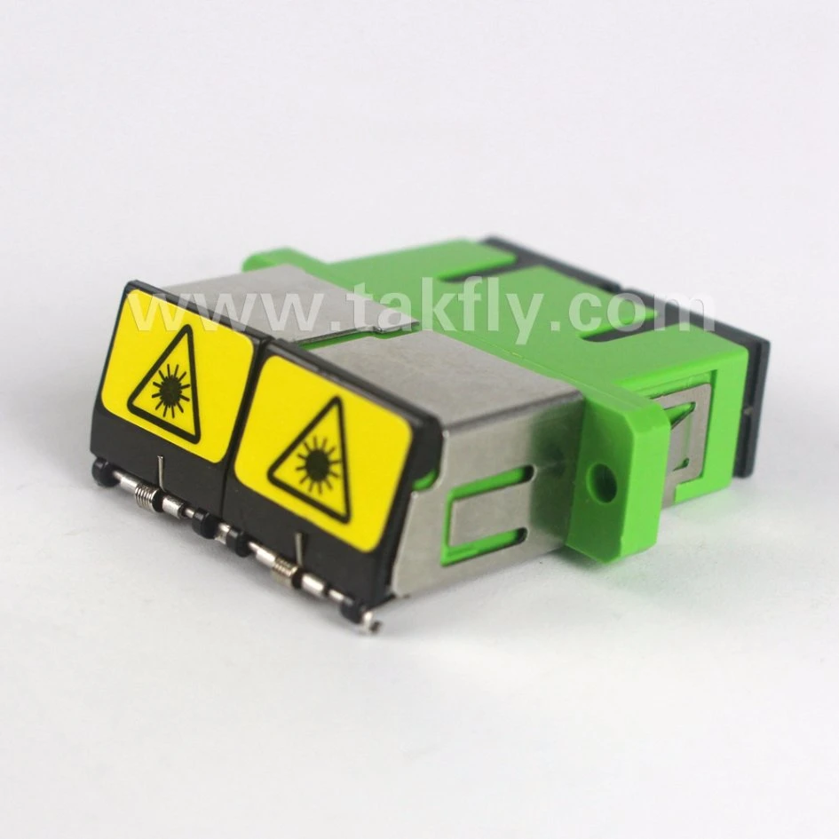 Singlemode Sc/APC Shutter Fiber Optical Adapter