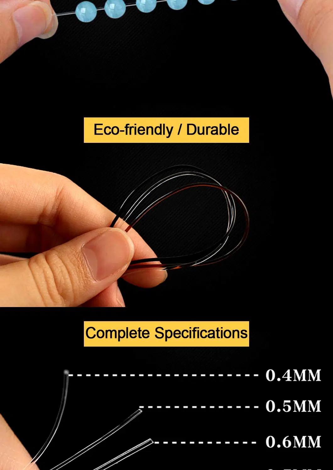 Wholesale Beading Flexible Elastic Thread Cord for Bracelet