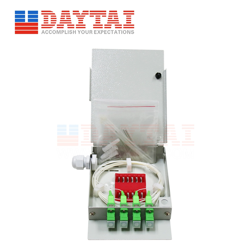 FTTH/FTTB Fiber Optic 4 Core Mini ODF Termination Box