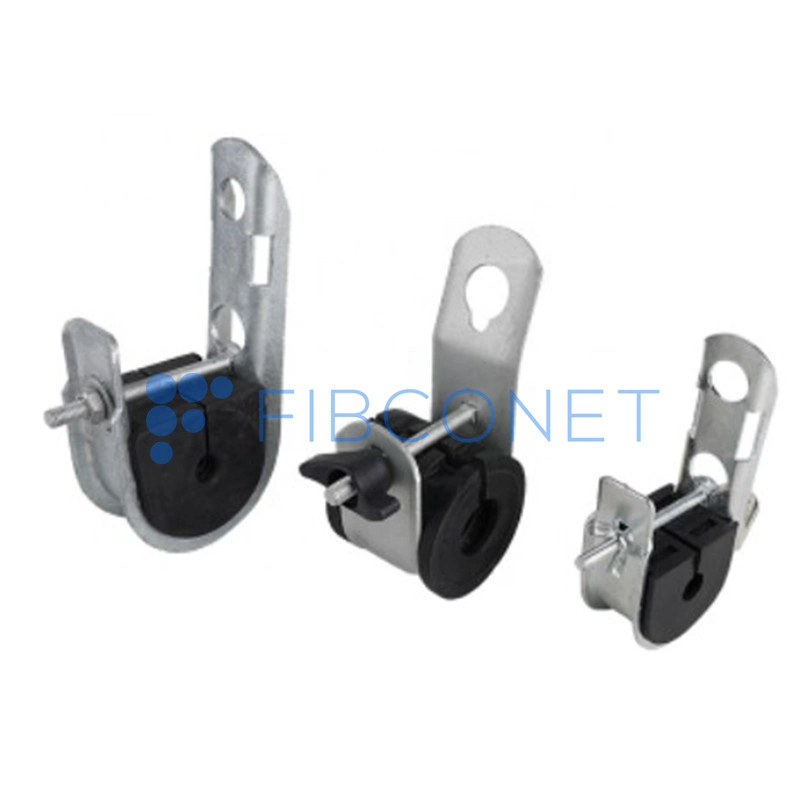 FTTH 80g Stainless Steel Fiber Optic Wire Tension Anchor Clamp
