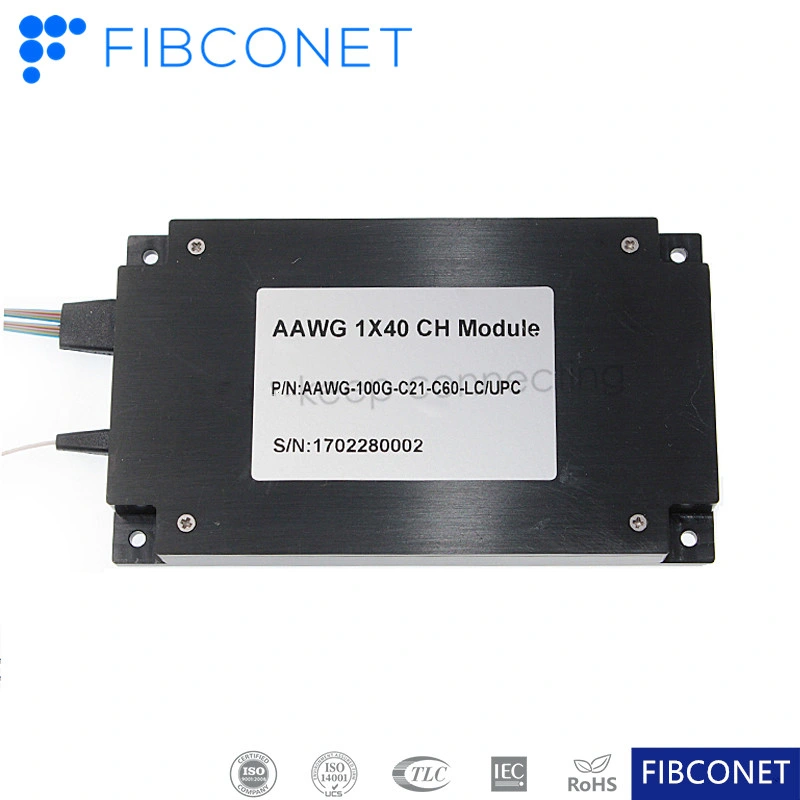Fiber Optic Aagw Module 1X40 Channel 100GHz Aawg DWDM Module Box Athermal AWG FTTH Converter