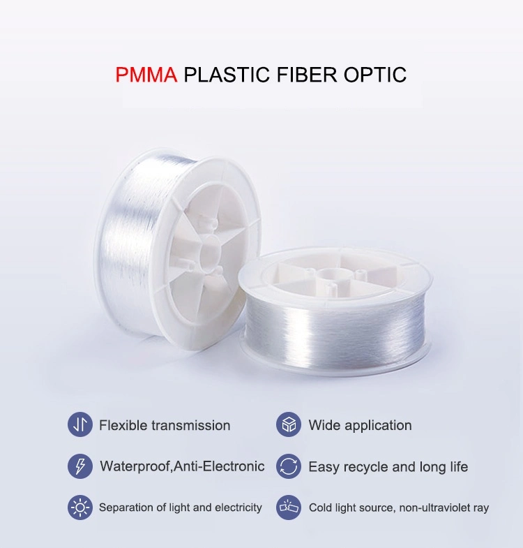 1.0mm Plastic Optic Fiber and End Glow Optical Fiber